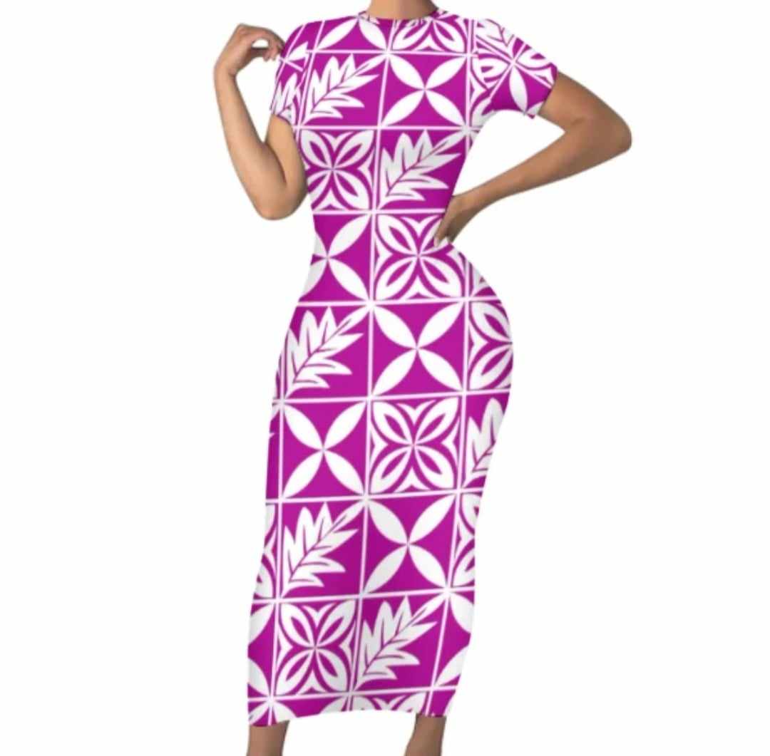 LONG FITTED BODYCON DRESS