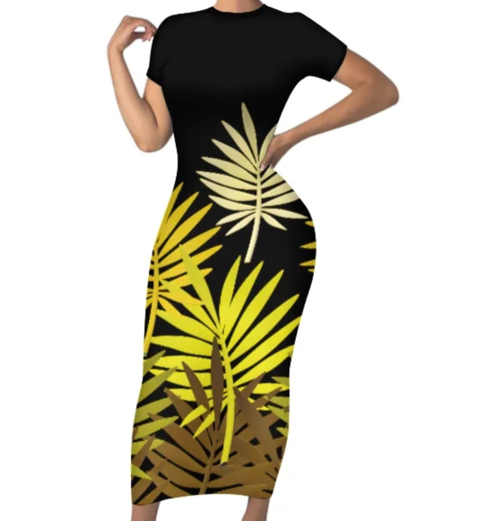 Long fitted bodycon Dress