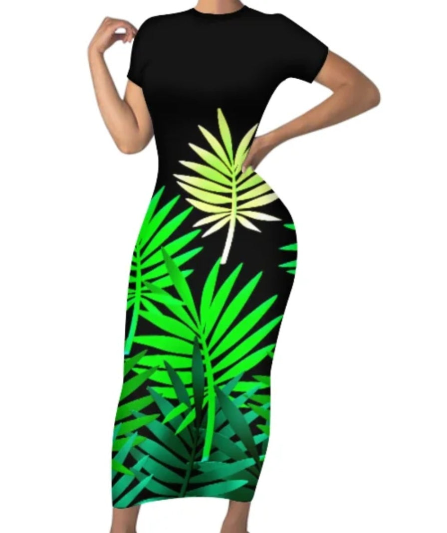 Long fitted bodycon Dress