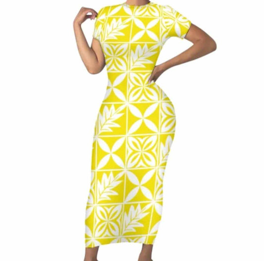 LONG FITTED DRESS