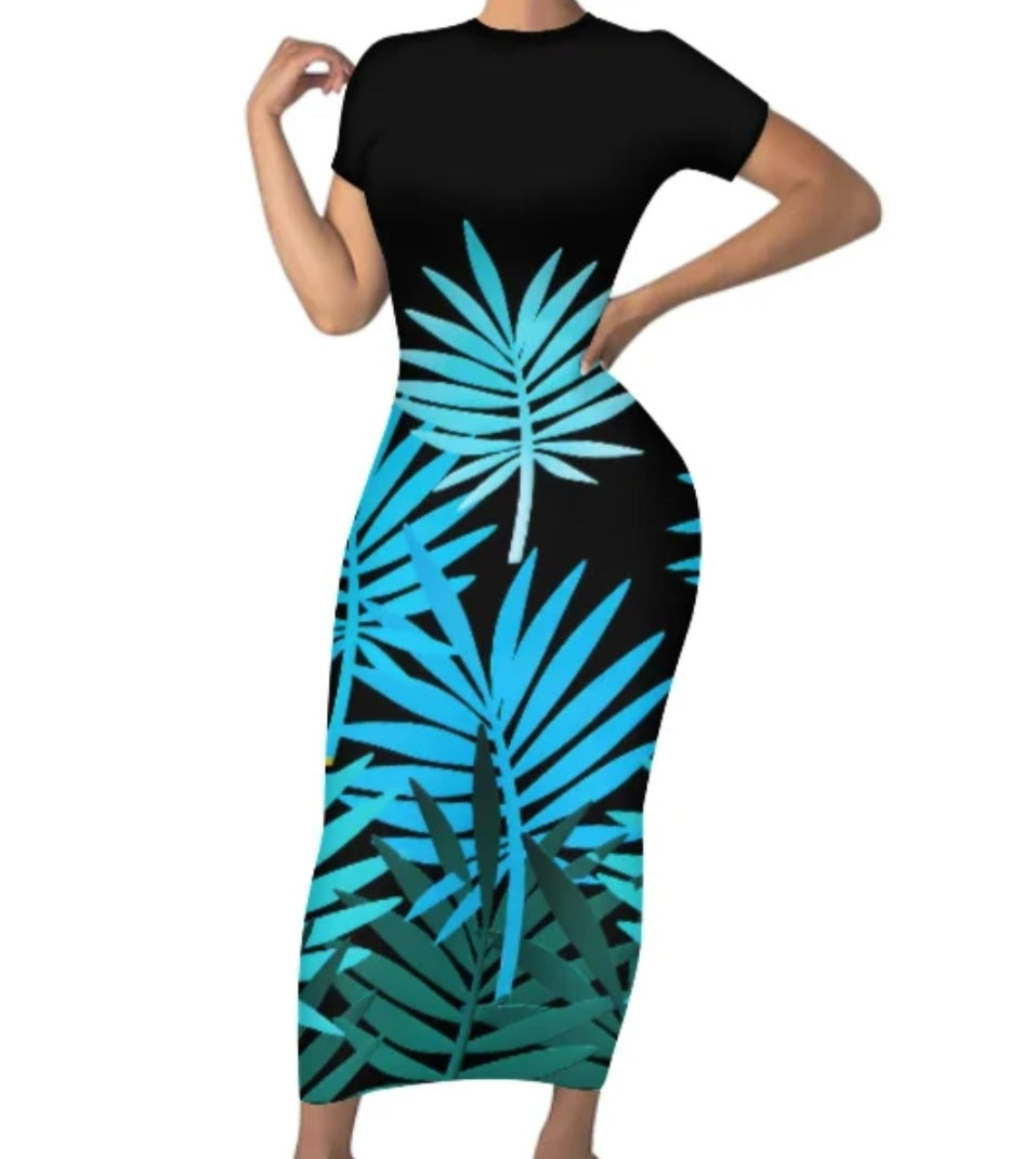 Long fitted bodycon Dress