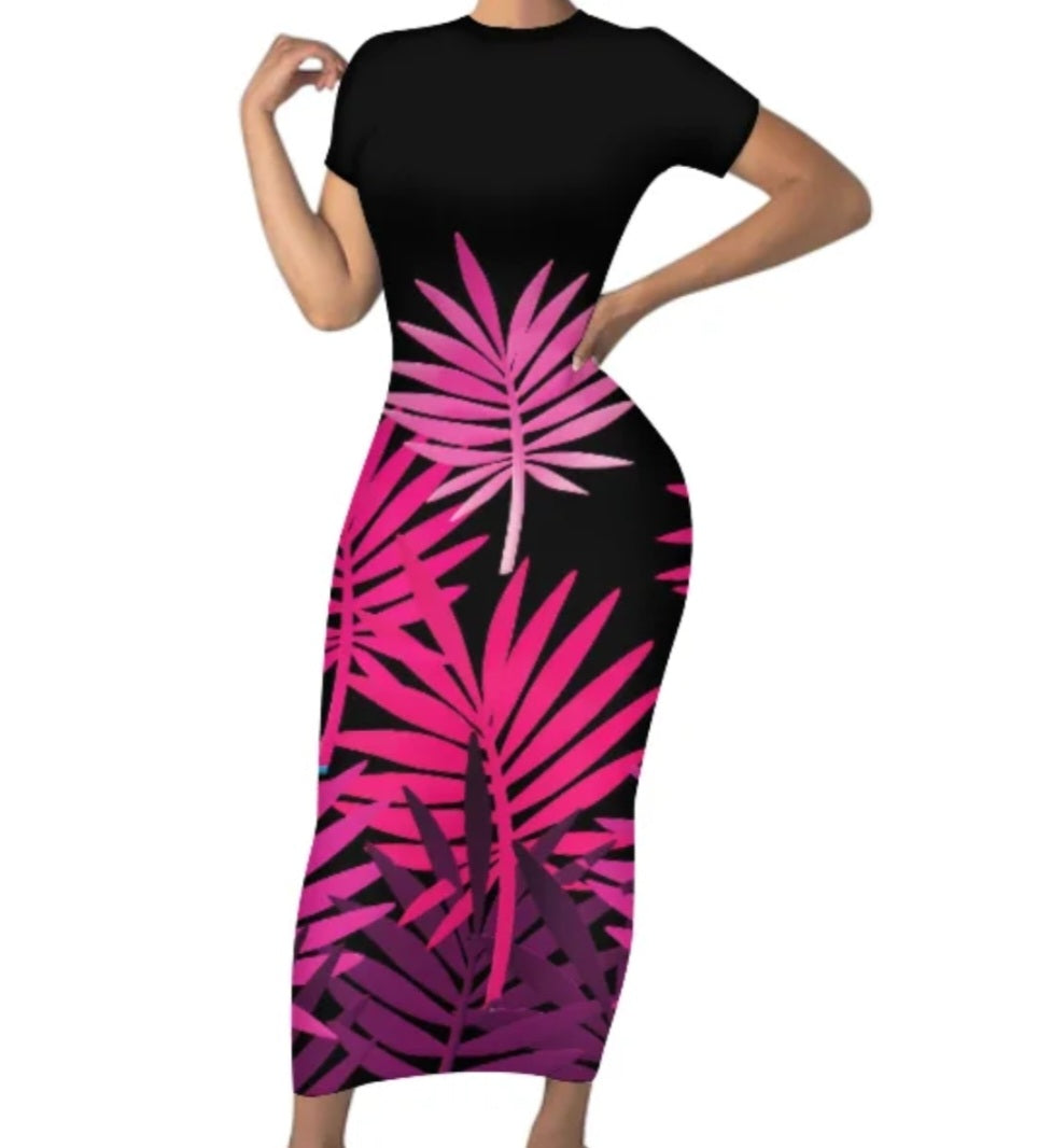 Long fitted bodycon Dress